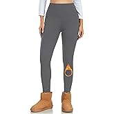 Ulknyss Thermal Leggings Women High Waist Fleece Lined Winter Leggings Workout Warm Yoga Pants Tights