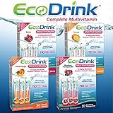 EcoDrink Complete Multivitamin Drink Mix, 30 Packets-BLueberry Pomegranate