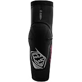 Troy Lee Designs Stage Pro Elbow Guards, 1 Pair of Elbow Guards (Left and Right), Solid Black, Medium/Large