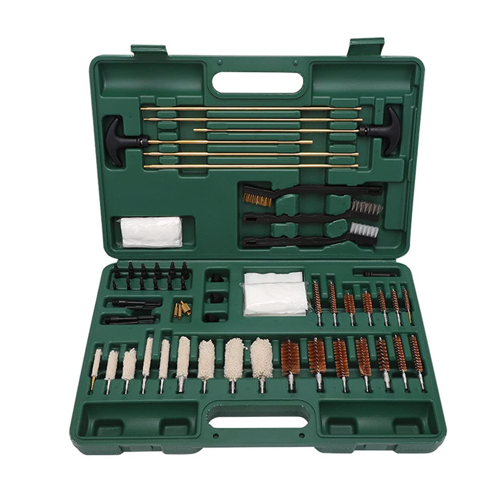ANCLLO Universal Cleaning Kit Hunting Shot Cleaning Kit for All Guns with Case Travel Size Portable Metal Brushes