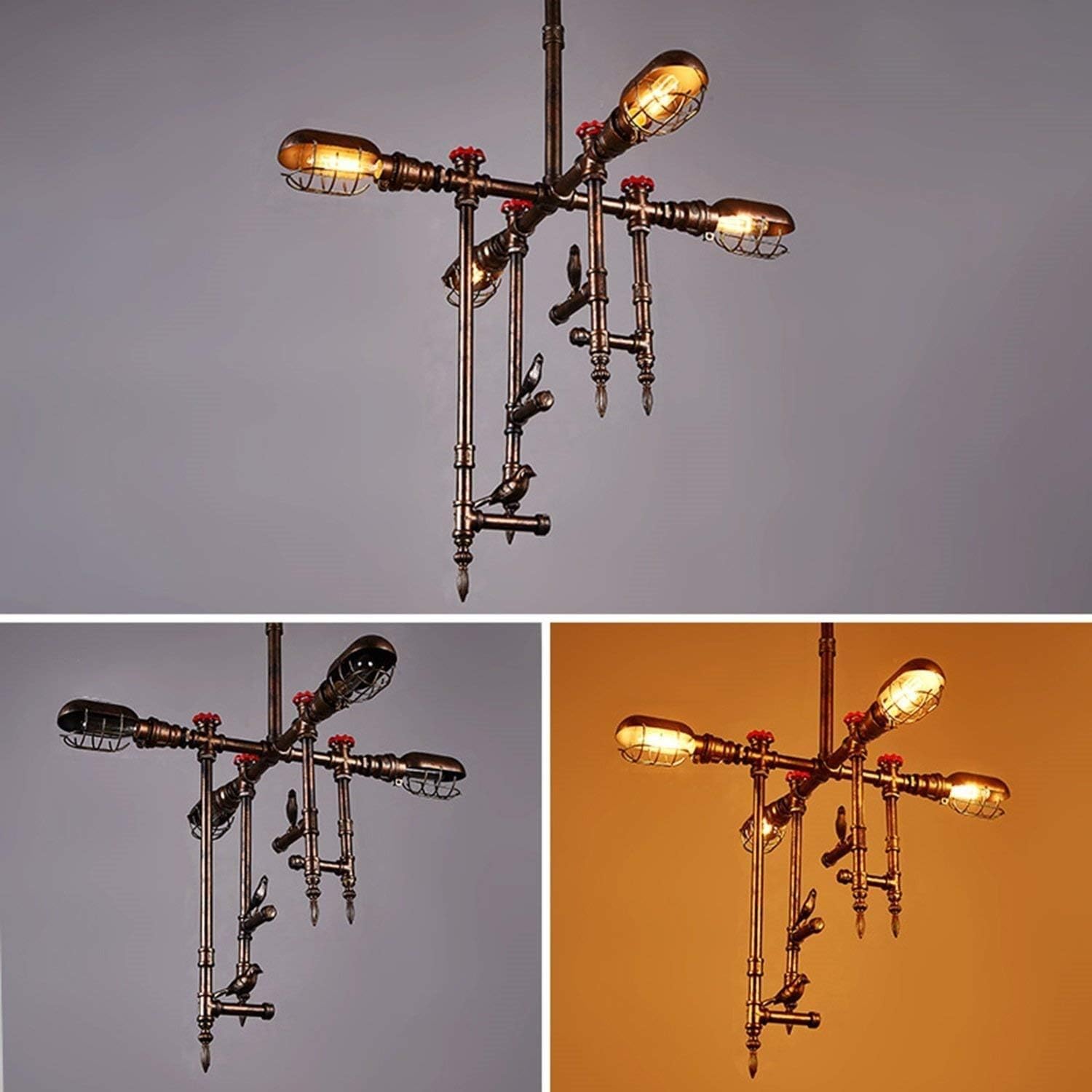 AN Inicio Hotel Iluminación Exquisitas Arañas Loft Industrial Vientos