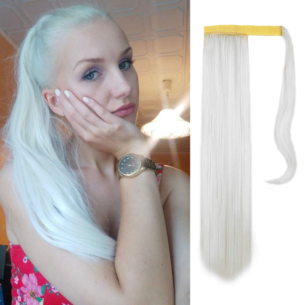 Amazon Com Feshfen Ponytail Extension 24 Wrap Around Ponytail