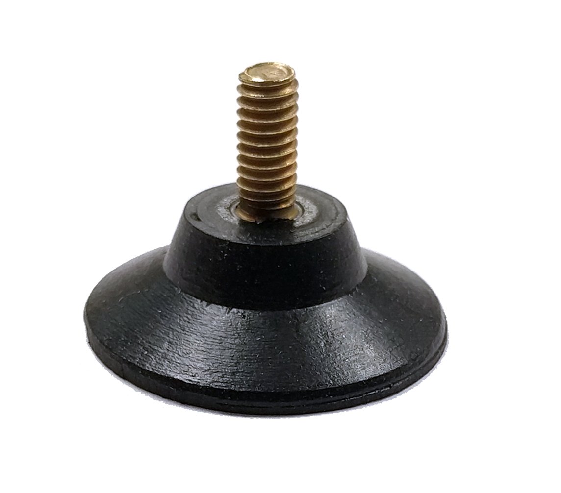 Herco 1" Diameter Heavy Duty Neoprene Threaded Suction Cup 4 pcs