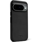 Bellroy Phone Case, Compatible with Google Pixel 10 and 10 Pro - Black | Slim leather phone case for Google Pixel 10 and 10 Pro with a soft microfiber lining and full access to buttons and ports