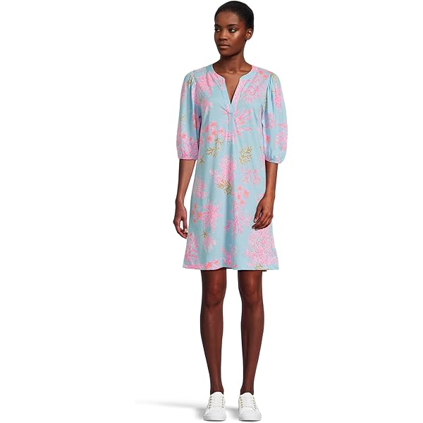 Lilly Pulitzer Womens Teagan Shift Sunwashed Blue XXS One Size at