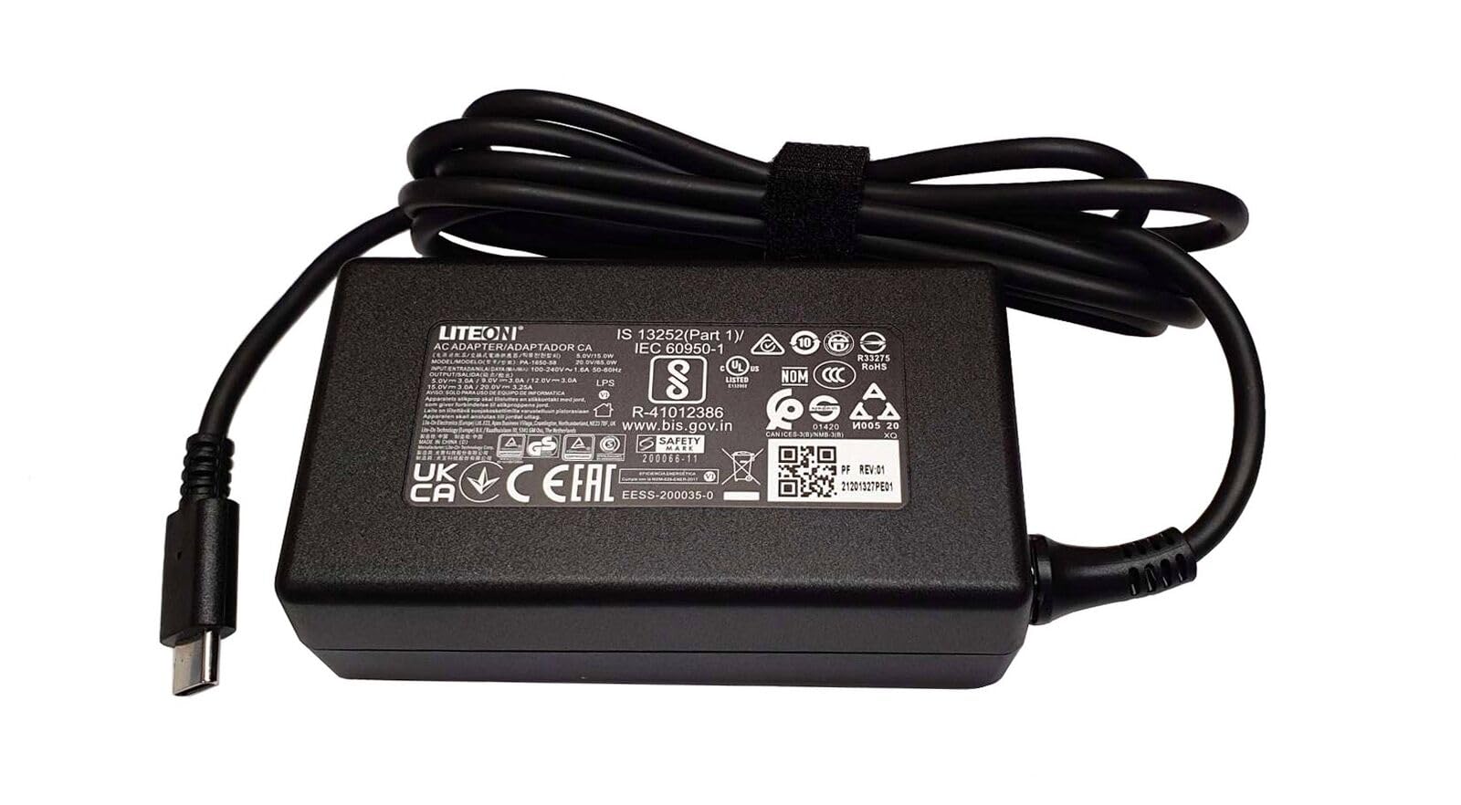 65W TYPE-C LAPTOP ADAPTER CHARGER COMPATIBLE WITH DELL LATITUDE 12 13 5179 5285 5289 5520 5320 7210 5310 5410 5510 9410 9510 XPS 13 12 9250 9360 9365 9370 9380 7390 7390 9300 9305 9310 9310 9365