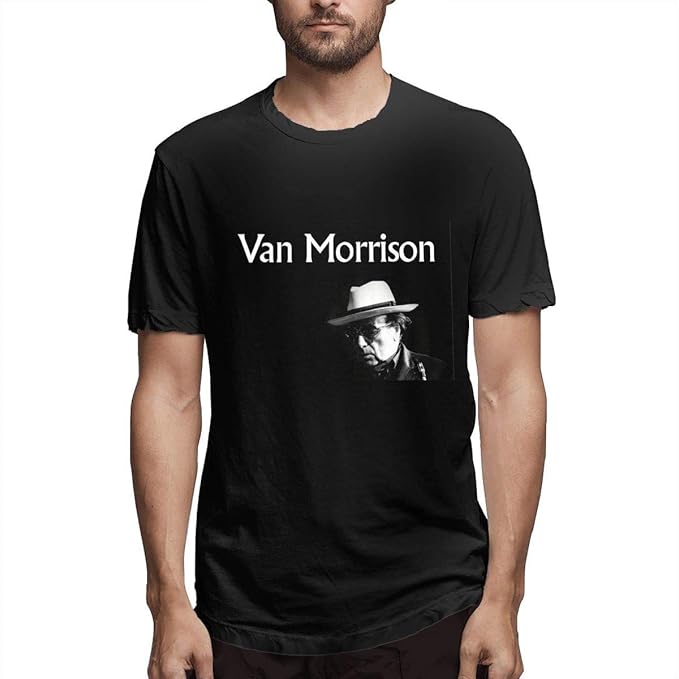 Van Morrison Men’s Short Sleeve T-Shirt Print Blouse Tops: Amazon.it