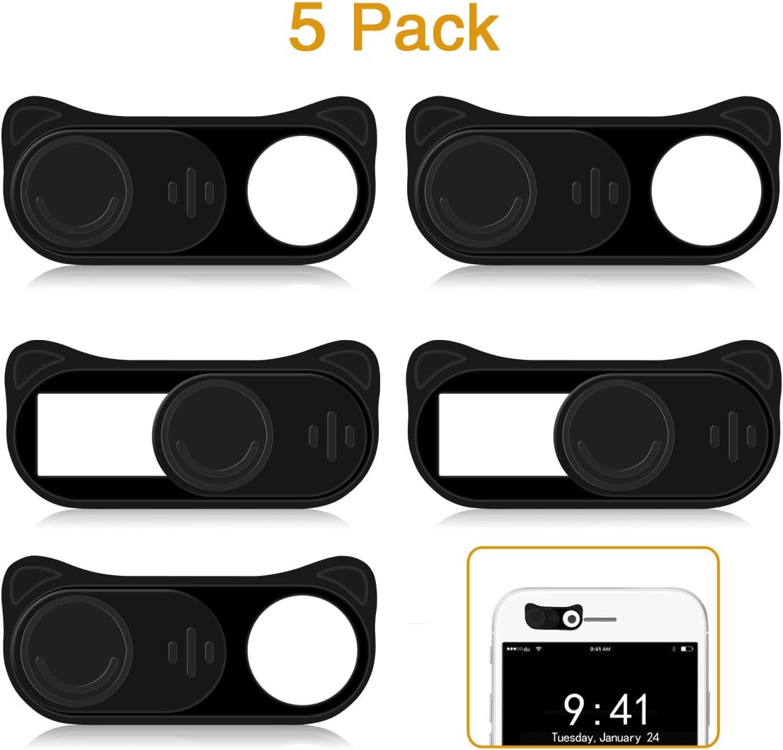 cam Cover Slide HITASION 5 Pack 0.027in Ultra Thin Cute