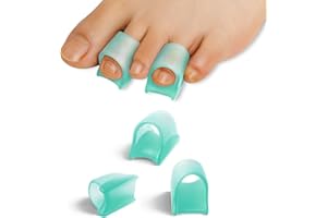 TASZOOS Hammer Toe Straightener Corrector for Women & Men - 6pcs(Green) - Gel Toe Splints - Hammer Toe Straightener - Realign Bent, Curled, Crooked, Claw, Hammer Toes - 3 Different Sizes (S/M/L)