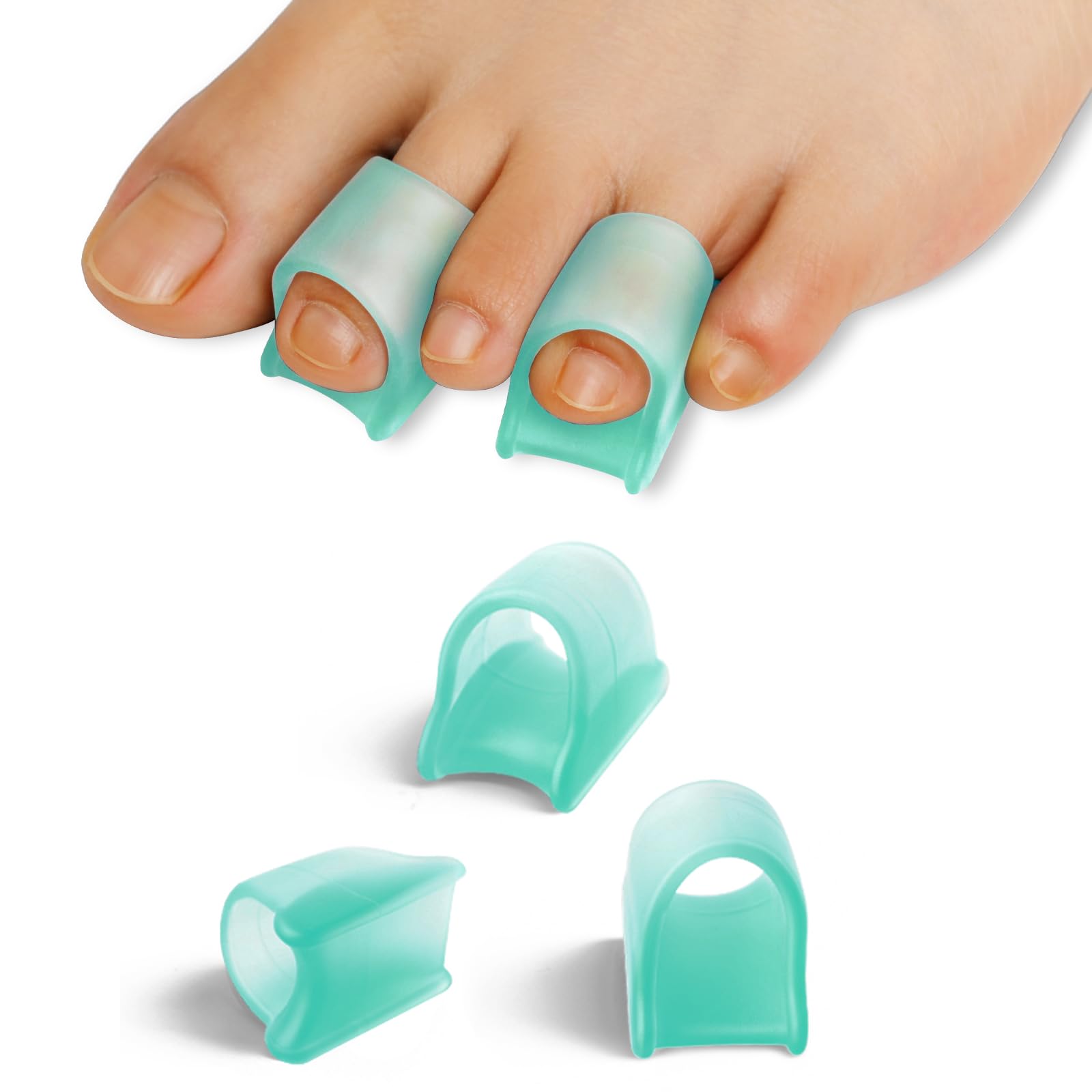 Photo 1 of *MISSING PARTS*
TASZOOS Hammer Toe Straightener Corrector for Women & Men - 6pcs(Green) Gel Hammer Toe Straightener - 3 Different Sizes (S/M/L) - Toe Splints - Realign Bent, Curled, Crooked, Claw, Hammer Toes