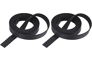 MECCANIXITY Leather Straps Strip Belt 1.2cm(0.5" Width) 100cm(40" Length) Leather Strips String Black for DIY Craft, Jewelry,