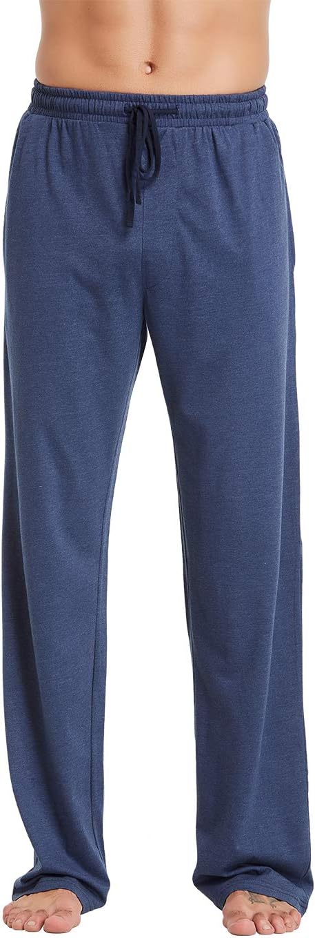 SENDI Men's 100% Cotton Woven Flannel Pajamas Pants, Classical Sleepwear