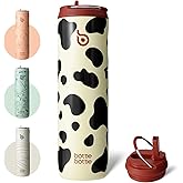 BOTTLE BOTTLE Insulated Water Bottle 24oz with Straw Lid and Handle for Sports Travel Gym Stainless Steel Water Bottles Double-Wall Vacuum Metal Leak Proof BPA-Free