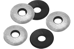 PATIKIL 1/4"x3/4" EPDM Bonded Sealing Washers, 200 Pieces Galvanized Neoprene Rubber Backed Screw Gasket for Industrial Home Machinery Ships Roof (#14x1/4")