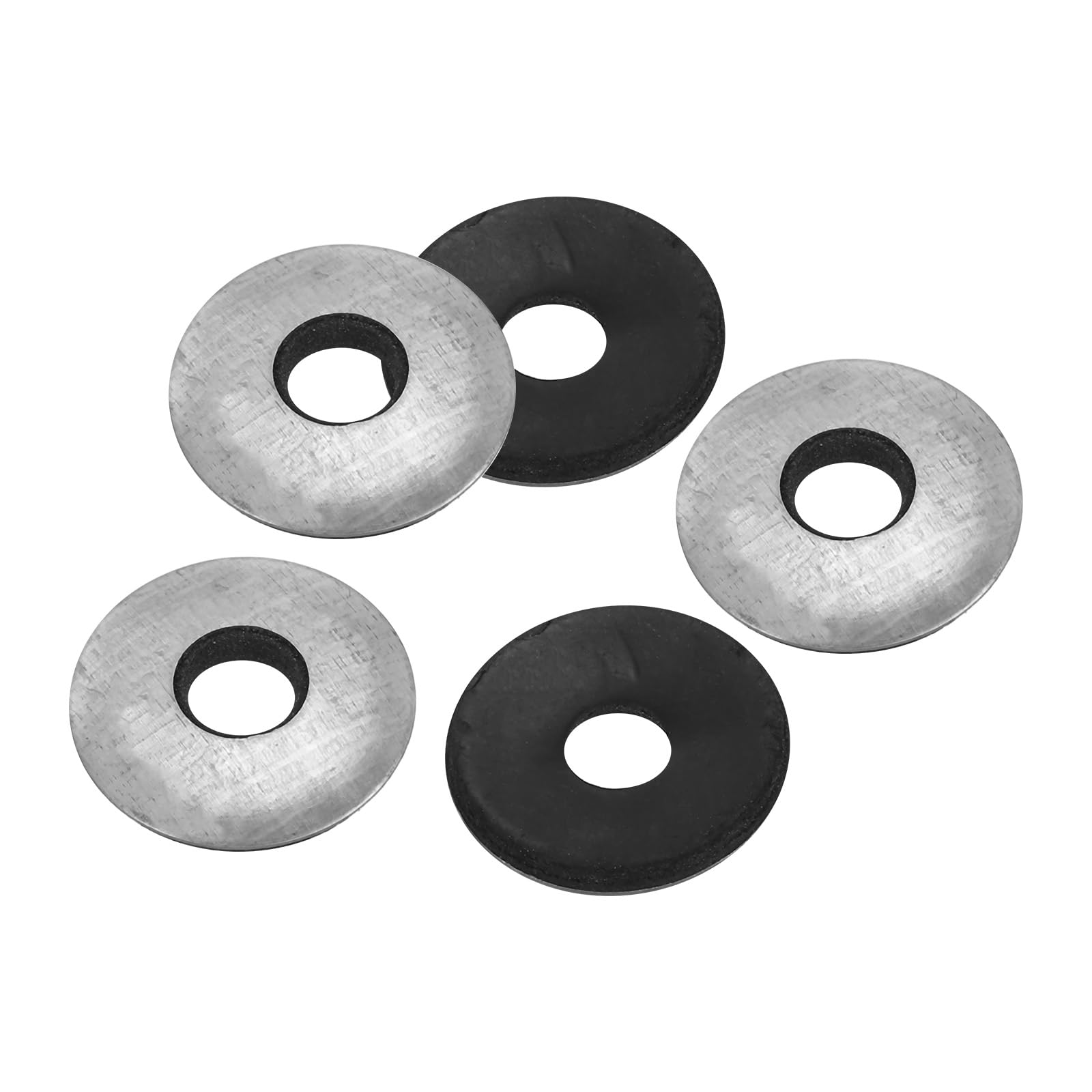 PATIKIL 1/4"x3/4" EPDM Bonded Sealing Washers, 100 Pieces Galvanized Neoprene Rubber Backed Screw Gasket for Industrial Home Machinery Ships Roof (#14x1/4")