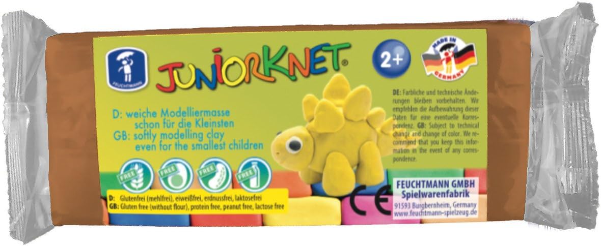 Feuchtmann 628 0013-9 Juniorknet Clay Dough 150 G-Brown, Multi Colour