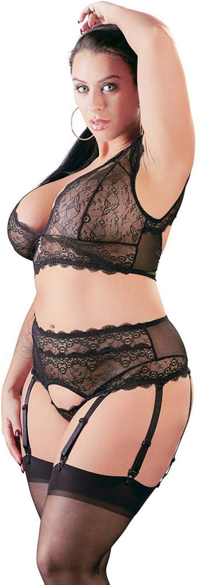 Cottelli Curves Bra Set-22131841081 Black 4XL, 40 - Image 4