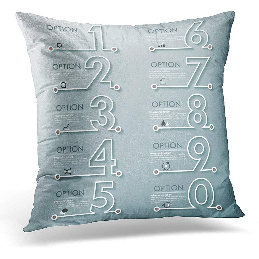 Amazon Com Throw Pillow Covers Presentation Modern Infographics