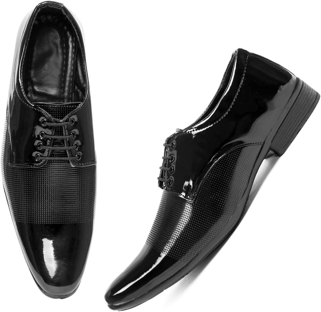 Rockfield Men's Patent Leather Formal Shoes for Men's Formal Shoes
