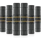 FGB 10Gbps Cat7 Waterproof RJ45 Coupler Shielded, 6-Pack | IP68 Waterproof Ethernet Connector, Female to Female Weatherproof Ethernet Coupler Outdoor Network LAN Cable PoE