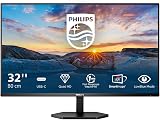 Philips 32E1N3600LA 32" QHD 75Hz VA USB-C Monitor Speakers Hub FreeSync view 2