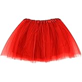 Tulle Skirts for Women Tutu for Women Adults Elastic 3 Layered Tulle Ballet Skirt Rave Costume Party