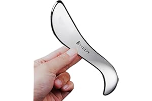 BYYDDIY Stainless Steel Gua Sha Muscle Scraper Tool,Scar Tissue Tool,Physical Therapy Tools,Muscle Scraping Tool,Guasha Massage Scraper,IASTM Tools,Fascia Scraper,Skin Scraping Tool,Soft Tissue Massage Tool