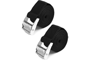 QWORK Safety Lashing Kit, Battery Box Retaining Strap Kit Large Retaining Strap for Batteries, Coolers and Fuel Tanks, Effect