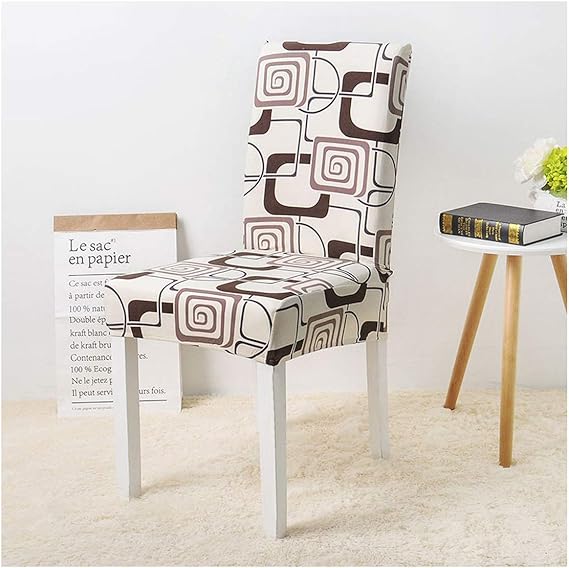 ECROZS Floral Print Chair Cover Home Dining Elastic Chair