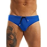 MIZOK Men's Swimwear Bikini Swimming Briefs Drawstring Swimsuits Board Surf Shorts Trunks