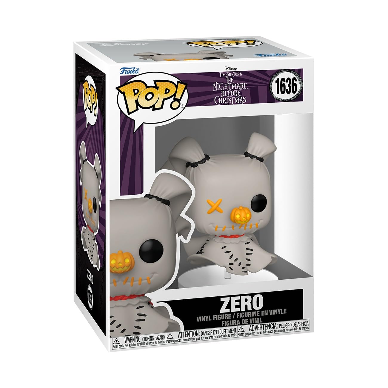 Funko Pop! Disney: Patchwork - Zero - The Nightmare Before Christmas - Collectable Vinyl Figure - Gift Idea - Official Merchandise - Toys for Kids & Adults - Cartoon Fans