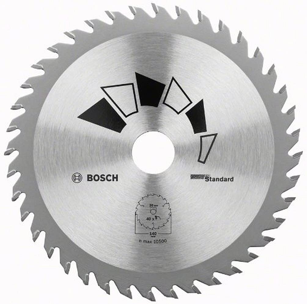 Bosch 1x Circular Saw Blade Standard (for Wood, Ø 180 x 2.2/1.5 x 30/20 mm, 24 Teeth, ATB, with 1x Reduction ring 20 mm, Accessories for Circular Saws)