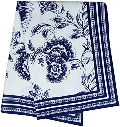 Kitchen Towel Cotton Floral Rectangular Blue Tea Napkins - Set of 2