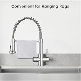 Peppermint Dual Lever Kitchen Tap with Pull Down Spray Chrome Sink Mixer Tap view 6