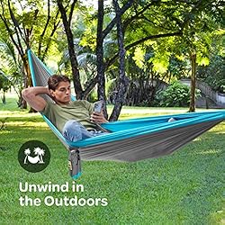 Durable Hammock 500 lb Capacity - Lightweight Nylon