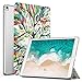 MoKo Case for iPad Pro 12.9 - Slim Lightweight Smart Shell Stand Cover with Translucent Frosted Back Protector for Apple New iPad Pro 12.9 Inch 2017 & 2015 Tablet, Lucky TREE (with Auto Wake/ Sleep)