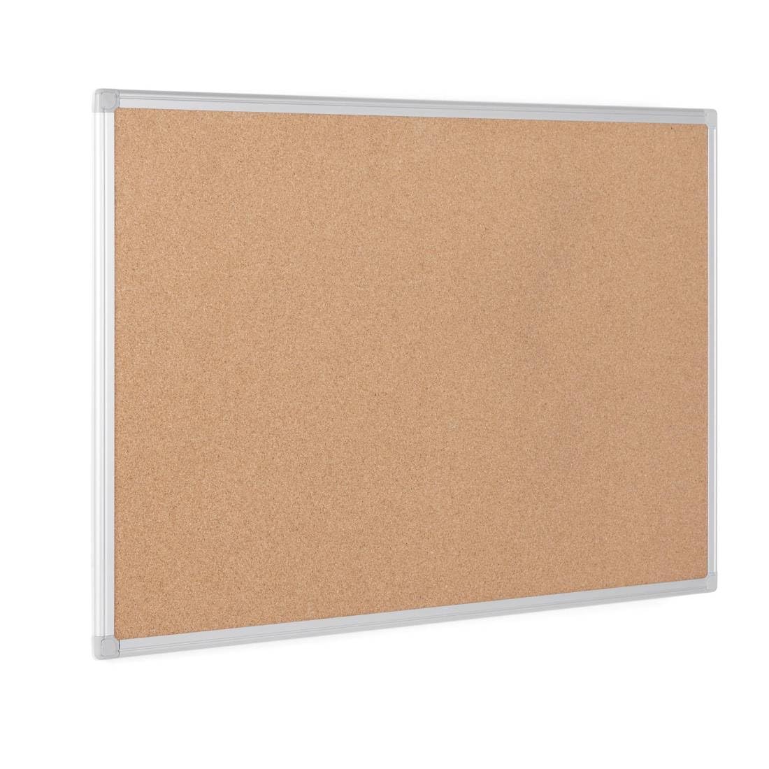 Bi-Office Earth Cork Notice Board, Aluminium Frame, 60 x 45 cm,brown