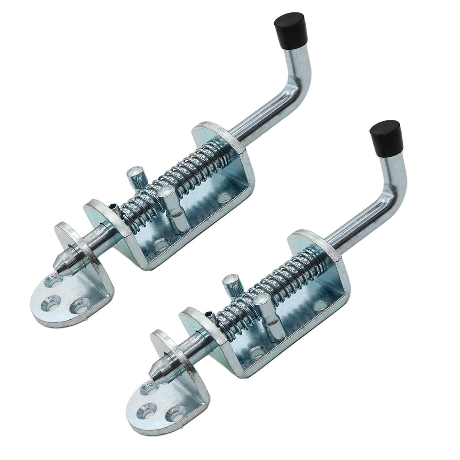 Photo 1 of 2 Packs 6.5 Inch Heavy Duty Spring Loaded Latch Pin, Sliding Barrel Bolt Door Lock for Chests/Cabinets/Utility Trailer Gate, 2mm Thickened Interior and Outdoor Latch