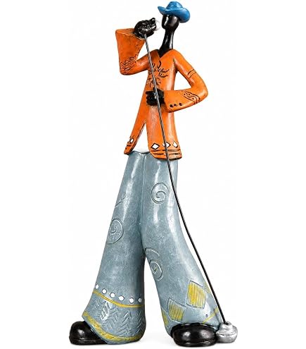 Amazon.com: JIALINXIA Nostalgic Jazz Singer Figurine, Resin Retro