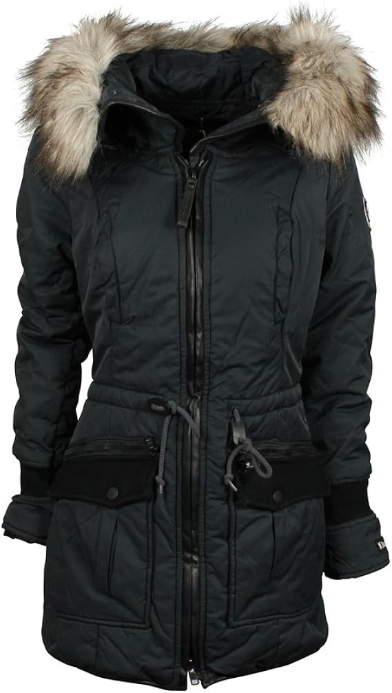 Khujo Women Winter Jackets Retro Bugs Blue XS Amazon.co.uk Clothing