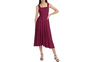 EXARUS Girls Dress Mini/Maxi Teen Padded Flowy Ruffle Ruched Swing Sleeveless Summer Dresses Graduation Dance 8-14Y