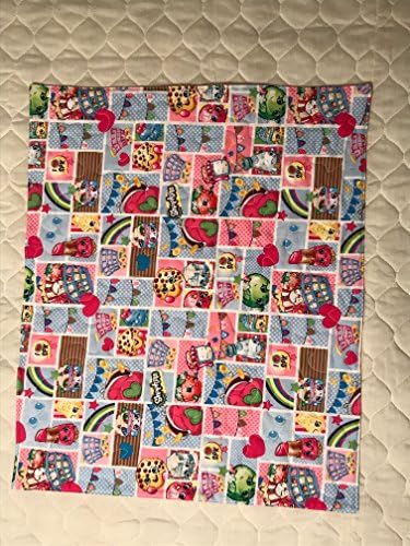 American Girl Doll Quilt, Shopkins quilt, doll blanket, 17" x 21" - 351