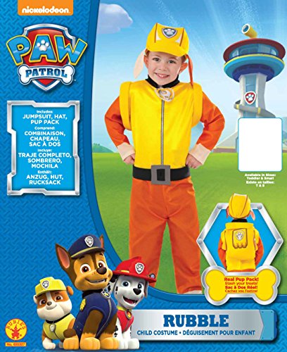 Rubie's Costume Paw Patrol Rubble Value Child Costume, Small
