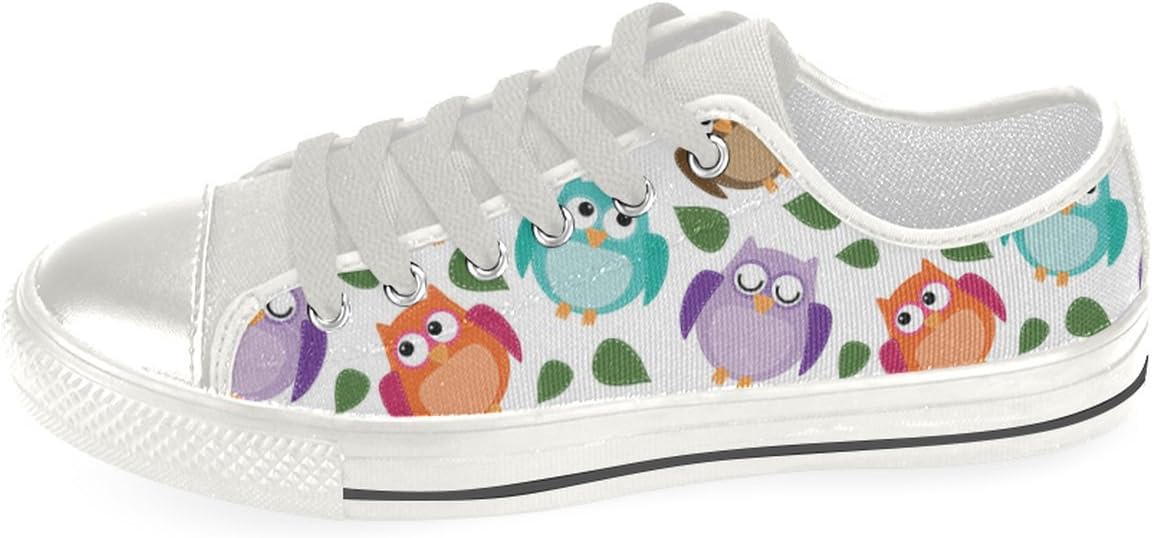 Vons Owl Canvas Women's Authentic Fashion Shoes Sneaker,8 B(M) US