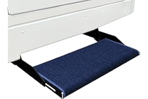 Prest-O-Fit 2-1051 Jumbo Wraparound + Plus RV Step Rug Imperial Blue 23 in. Wide