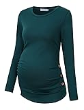 Coolmee Maternity Shirt Side Button and Ruched