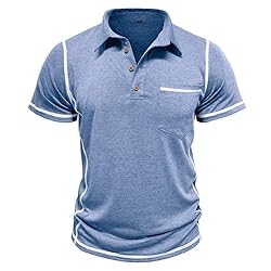 Men's Casual Polo Shirts Classic Short Sleeve