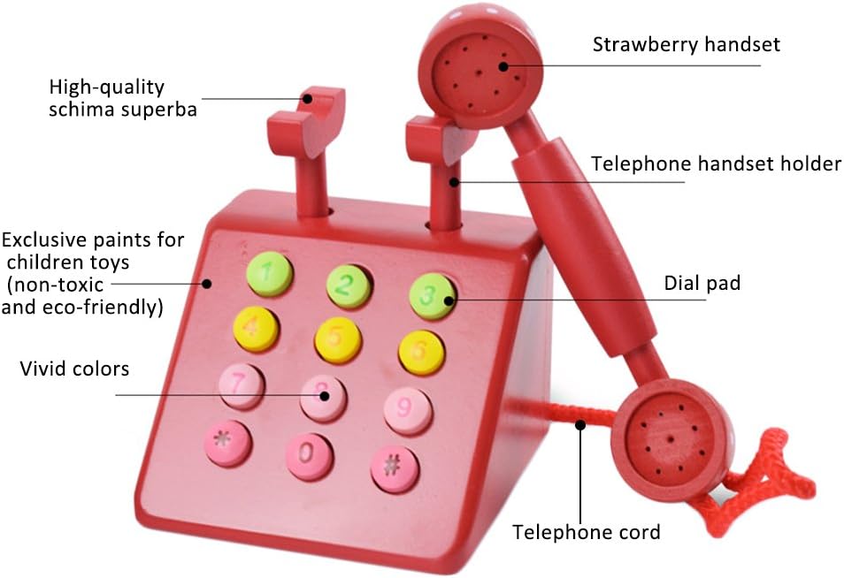 wooden telephone toy