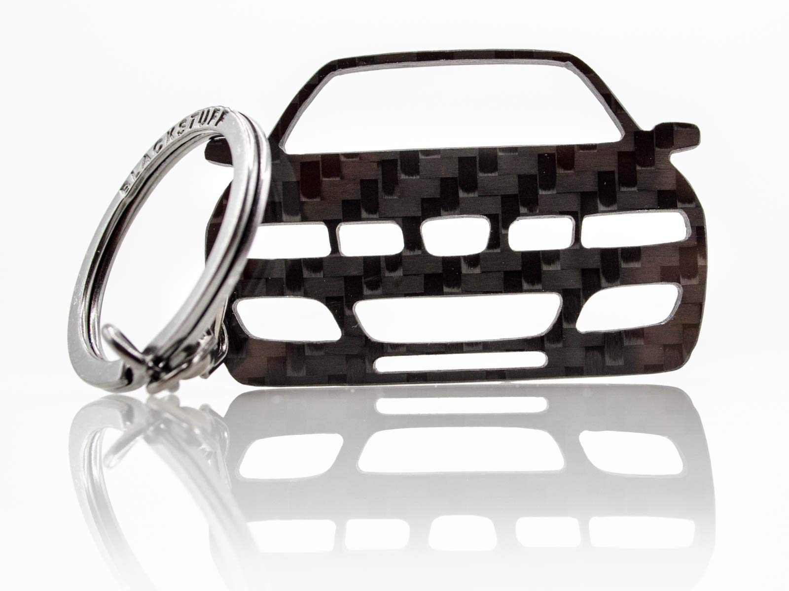 BlackStuff Carbon Fiber Keychain Keyring Ring Holder Compatible with Leon MK1 1M 1998-2005 BS-672