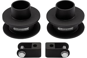 Supreme Suspensions - 2.5" Front Leveling Kit for 2005-2024 Ford F250 / F350 Super Duty 4WD High-Strength Steel Coil Spring Lift Spacers & Shock Mount Extenders